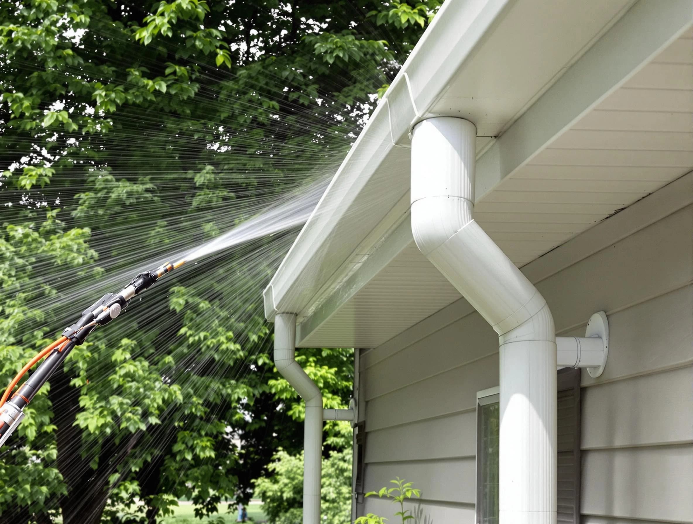 Cleared gutters by Avon Roofing Company for a clean drainage system in Avon, OH