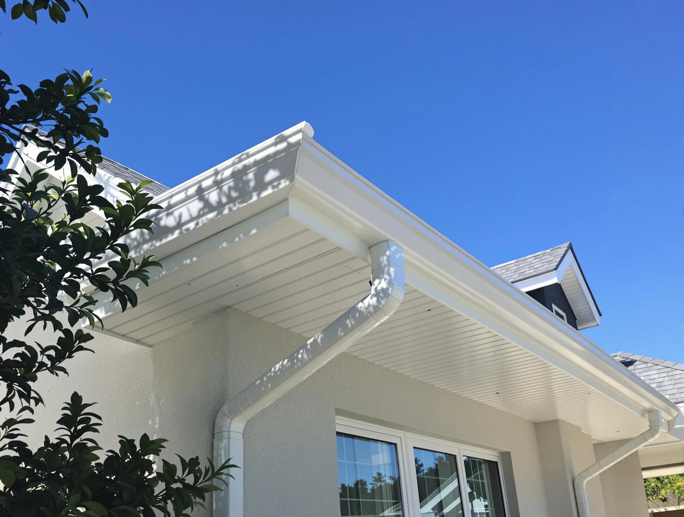 Custom-fit rain gutter system by Avon Roofing Company in Avon, OH