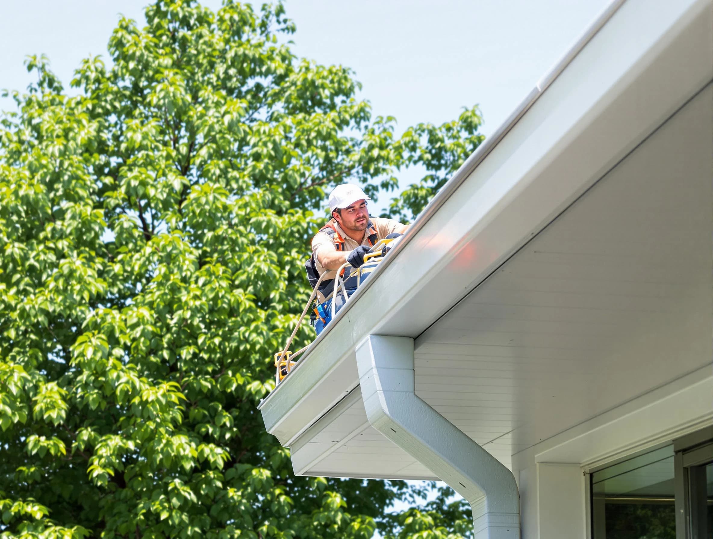 Avon Roofing Company expert examining roof shingles in Avon, OH