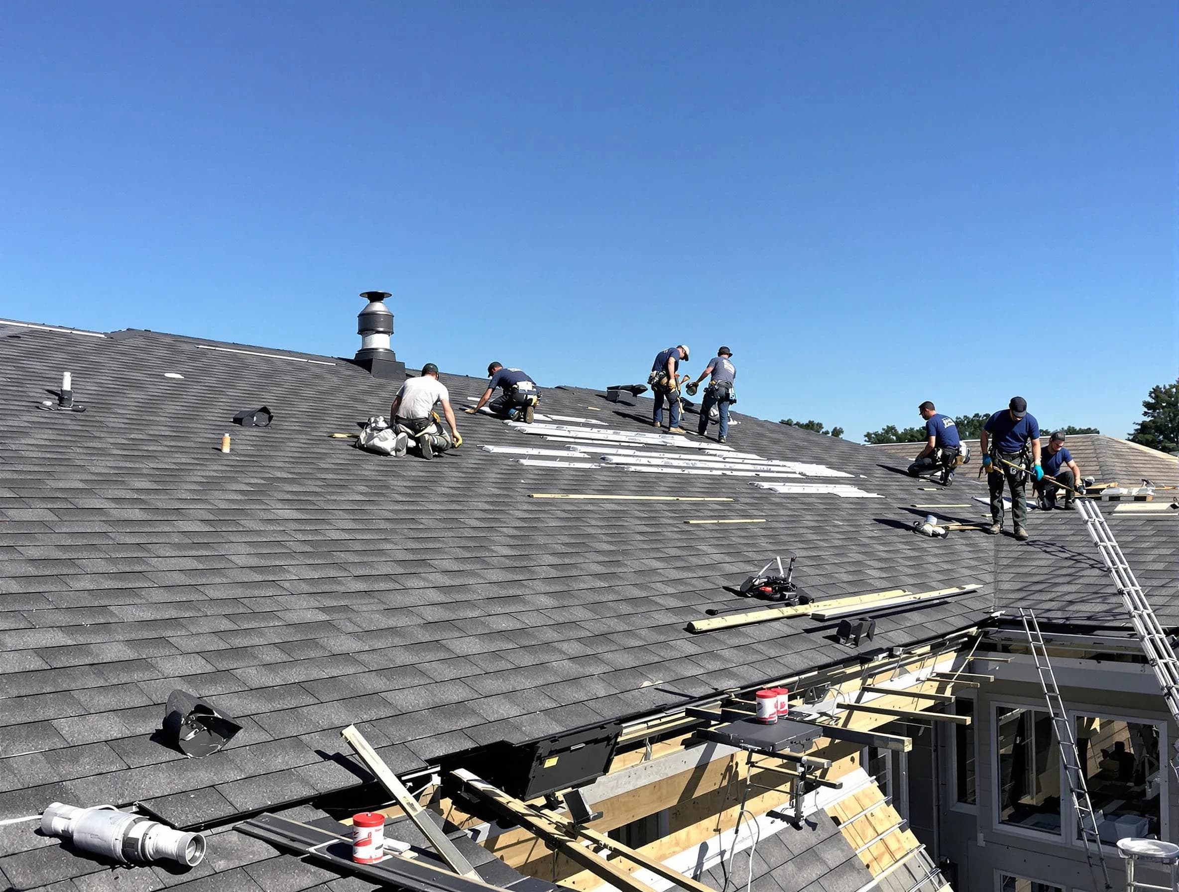 Avon Roofing Company experts performing roof installation in Avon, OH